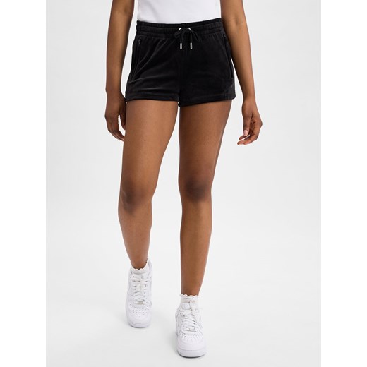 Juicy by Juicy Couture Damskie szorty dresowe - Tamia Kobiety czarny jednolity ze sklepu vangraaf w kategorii Szorty - zdjęcie 181240032