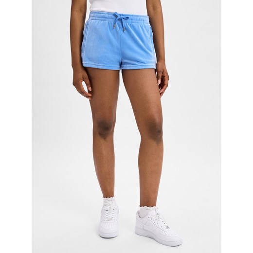 Juicy by Juicy Couture Damskie szorty dresowe - Tamia Kobiety jasnoniebieski jednolity ze sklepu vangraaf w kategorii Szorty - zdjęcie 181240033