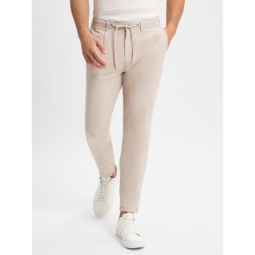 Finshley & Harding Męskie spodnie materiałowe z zawartością lnu - Riley Finshley & Harding 34-34 okazyjna cena vangraaf