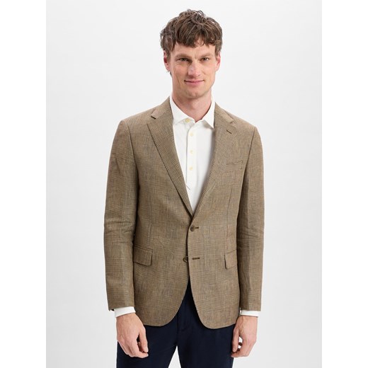 Polo Ralph Lauren Kurtka męska Mężczyźni Modern Fit wielbłądzi w kratkę ze sklepu vangraaf w kategorii Marynarki męskie - zdjęcie 181240202