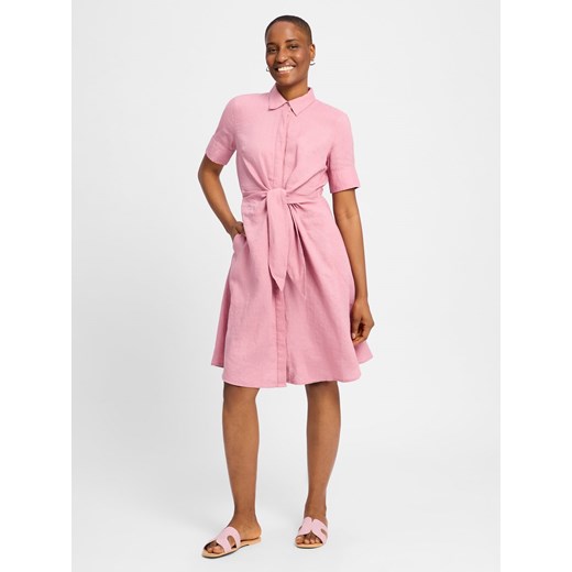 Lauren Ralph Lauren Damska sukienka casual - wykonana z lnu Kobiety len brudny 40 vangraaf