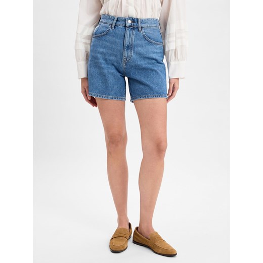 Marc O'Polo Denim Dżinsowe szorty - Filda Kobiety Bawełna medium stone jednolity ze sklepu vangraaf w kategorii Szorty - zdjęcie 181240232