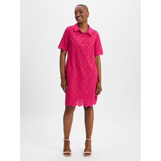 Cartoon Damska sukienka na co dzień Kobiety Bawełna malinowy jednolity ze sklepu vangraaf w kategorii Sukienki - zdjęcie 181240293
