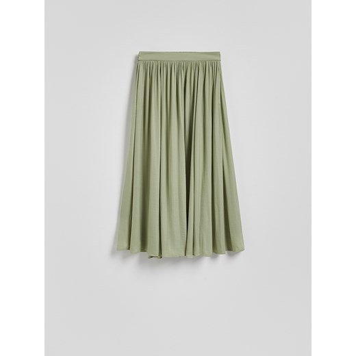 Reserved - Plisowana spódnica maxi - jasnozielony Reserved XS Reserved