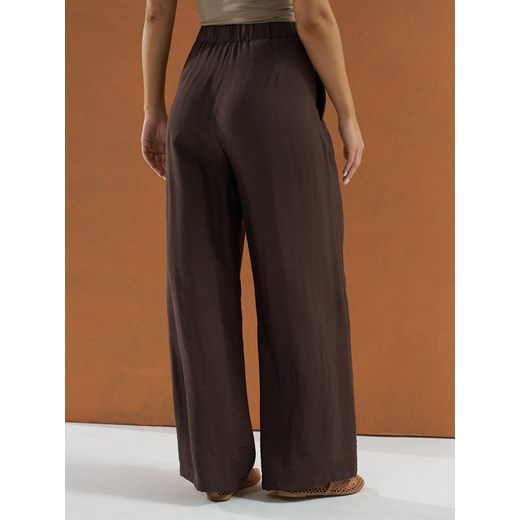 Spodnie damskie Sinsay brązowe 