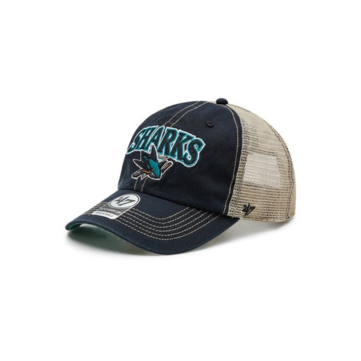 47 Brand Czapka z daszkiem Nhl San Jose Sharks Trucker H-TSCLA22LAP-VB Czarny ze sklepu MODIVO w kategorii Czapki dziecięce - zdjęcie 181244433
