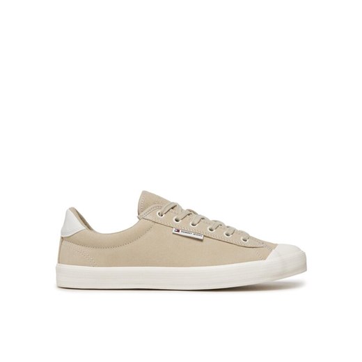 Sneakersy Tommy Jeans Tjm Vulcanized Bumper Suede EM0EM01407 Beżowy Tommy Jeans 45 eobuwie.pl