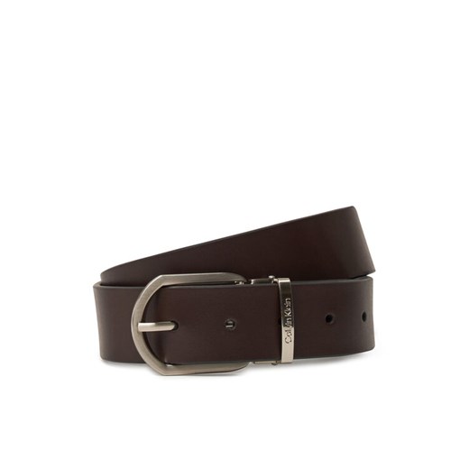 Pasek Męski Calvin Klein Adj Casual Round 35Mm K50K512838 Brązowy ze sklepu eobuwie.pl w kategorii Paski męskie - zdjęcie 181252530