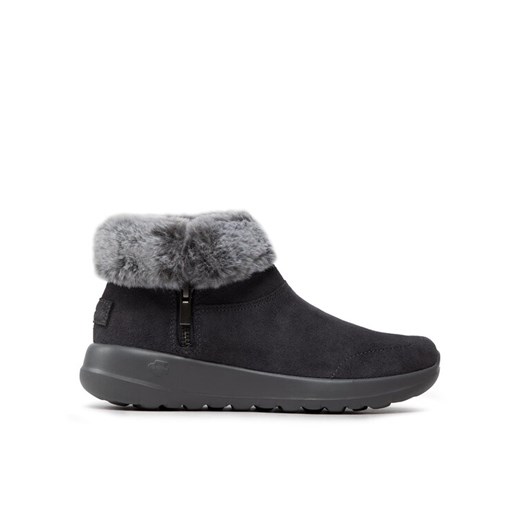 Botki Skechers On-The-Go Joy 144003/CHAR Szary ze sklepu eobuwie.pl w kategorii Botki - zdjęcie 181254512