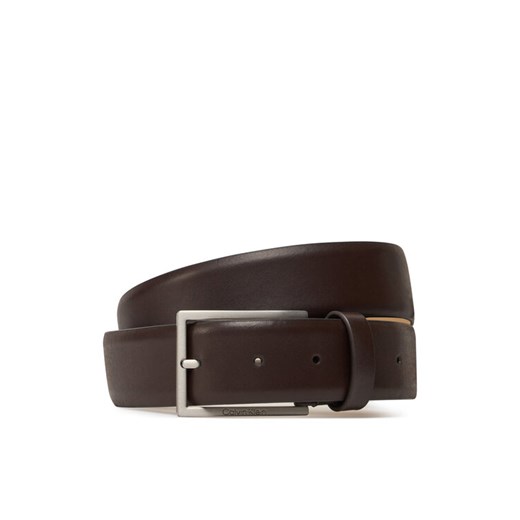Pasek Męski Calvin Klein Adj Minimal Formal 35Mm K50K512833 Brązowy ze sklepu eobuwie.pl w kategorii Paski męskie - zdjęcie 181255600