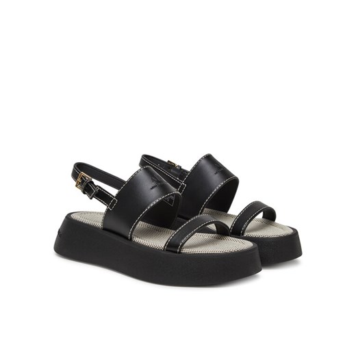 Sandały Armani Exchange XDP054 XV921 00002 Czarny Armani Exchange 37 eobuwie.pl