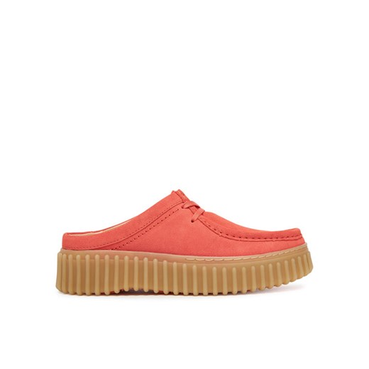 Klapki Clarks Torhill Mule 26181194 Koralowy ze sklepu eobuwie.pl w kategorii Klapki damskie - zdjęcie 181257572