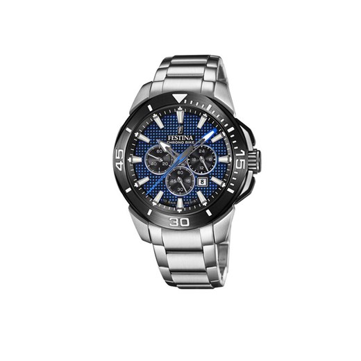 Zegarek Festina Chrono Bike 20641/2 Srebrny ze sklepu eobuwie.pl w kategorii Zegarki - zdjęcie 181260740