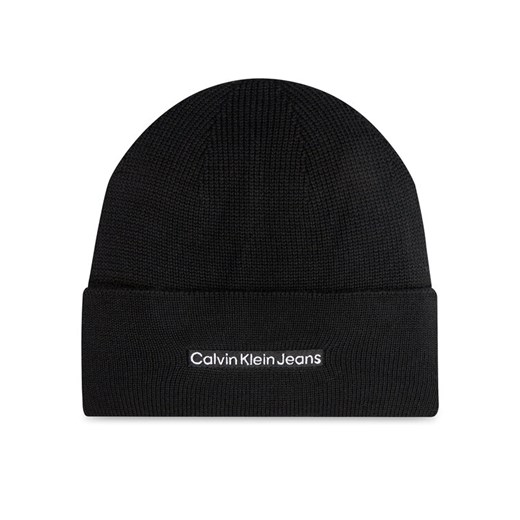 Czapka Calvin Klein Inst Embro K50K512452 Czarny ze sklepu eobuwie.pl w kategorii Czapki zimowe męskie - zdjęcie 181261022