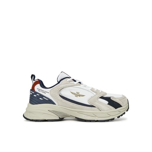 Sneakersy Aeronautica Militare 251SC301CT3500 Biały ze sklepu eobuwie.pl w kategorii Buty sportowe męskie - zdjęcie 181263590