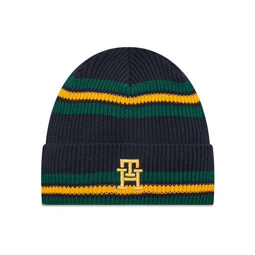 Czapka Tommy Hilfiger Monogram AU0AU01597 Granatowy ze sklepu eobuwie.pl w kategorii Czapki dziecięce - zdjęcie 181265614