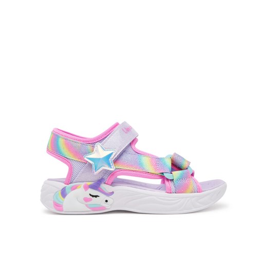 Sandały Skechers Unicorn Dreams Sandal-Dreamy Unicorns 303107L/LVMT Fioletowy ze sklepu eobuwie.pl w kategorii Sandały dziecięce - zdjęcie 181271413