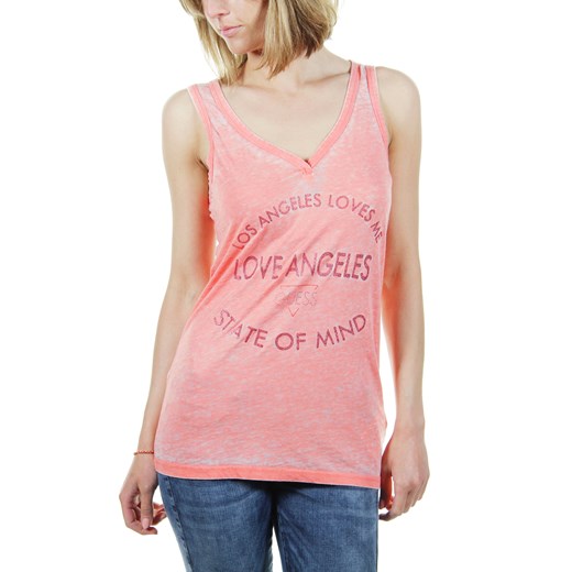 BOKSERKA GUESS JEANS LOVE ME TANK TOP riccardo rozowy damskie
