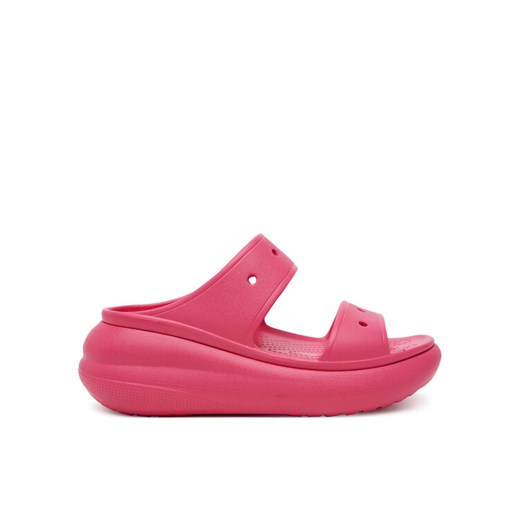 Klapki Crocs Classic Crush Sandal 207670 Różowy ze sklepu eobuwie.pl w kategorii Klapki damskie - zdjęcie 181273044