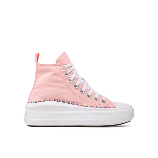 Trampki Converse Chuck Taylor All Star Move Hi 272853C Różowy ze sklepu eobuwie.pl w kategorii Trampki dziecięce - zdjęcie 181274692