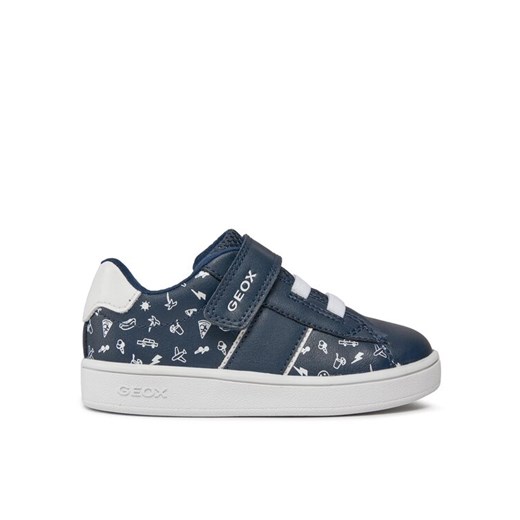 Sneakersy Geox B Eclyper Boy B455LA 00454 C4211 Granatowy ze sklepu eobuwie.pl w kategorii Trampki dziecięce - zdjęcie 181275201