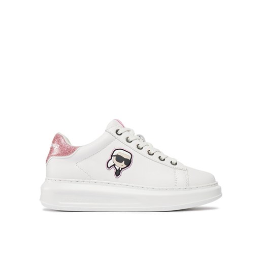Sneakersy KARL LAGERFELD KL62530N Biały ze sklepu eobuwie.pl w kategorii Trampki damskie - zdjęcie 181277734