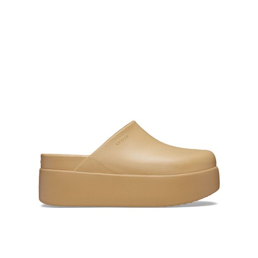 Klapki Crocs Dylan Platform Clog 209870 Brązowy ze sklepu eobuwie.pl w kategorii Klapki damskie - zdjęcie 181279533