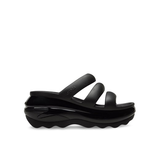Klapki Crocs Mega Crush Triple Strap 209842 Czarny ze sklepu eobuwie.pl w kategorii Klapki damskie - zdjęcie 181283092