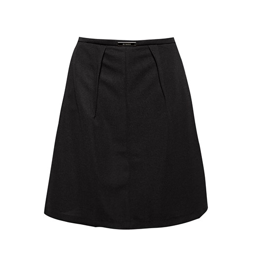 Spódnica midi z dyskretną fakturą e-monnari czarny Spódnice rozkloszowane
