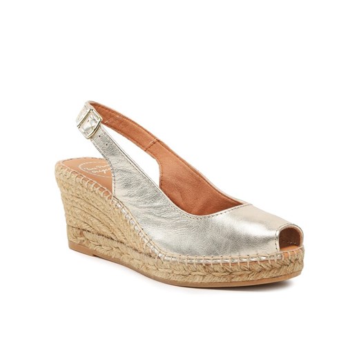 Espadryle Toni Pons Croacia Złoty ze sklepu eobuwie.pl w kategorii Espadryle damskie - zdjęcie 181285931