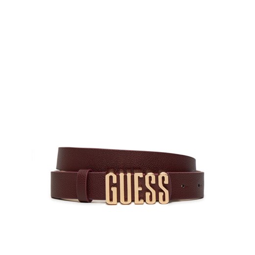 Pasek Damski Guess BW9114 P4225 Bordowy ze sklepu eobuwie.pl w kategorii Paski damskie - zdjęcie 181286512