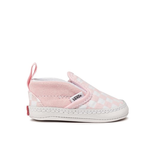 Tenisówki Vans Slip-On V Crib VN0A2XSL04E1 Różowy ze sklepu eobuwie.pl w kategorii Buciki niemowlęce - zdjęcie 181286732