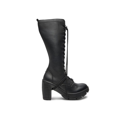 Kozaki NEW ROCK M-TRCASCO009-V1 Czarny ze sklepu eobuwie.pl w kategorii Kozaki damskie - zdjęcie 181287783