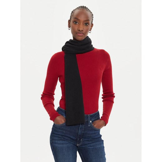Szalik Calvin Klein Embroidery Fine K60K612601 Czarny Calvin Klein 00 eobuwie.pl