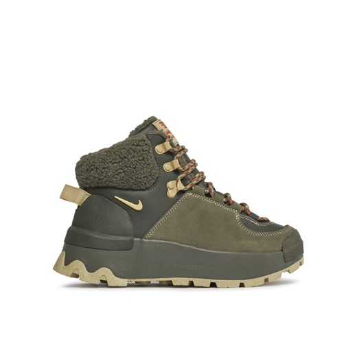 Sneakersy Nike City Classic Boot Prm Wp FD0211 300 Zielony ze sklepu eobuwie.pl w kategorii Buty trekkingowe damskie - zdjęcie 181296401