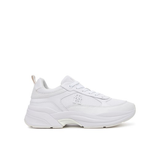 Sneakersy Tommy Hilfiger Th Chunky Runner FW0FW08474 Biały ze sklepu eobuwie.pl w kategorii Buty sportowe damskie - zdjęcie 181297600