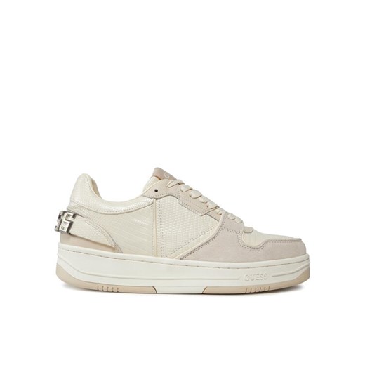 Sneakersy Guess Ancona Low FMPANC PEL12 Biały ze sklepu eobuwie.pl w kategorii Buty sportowe męskie - zdjęcie 181299033