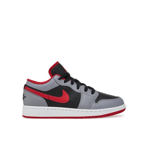 Sneakersy Nike Air Jordan 1 Low (GS) 553560 060 Czarny ze sklepu eobuwie.pl w kategorii Buty sportowe dziecięce - zdjęcie 181301424