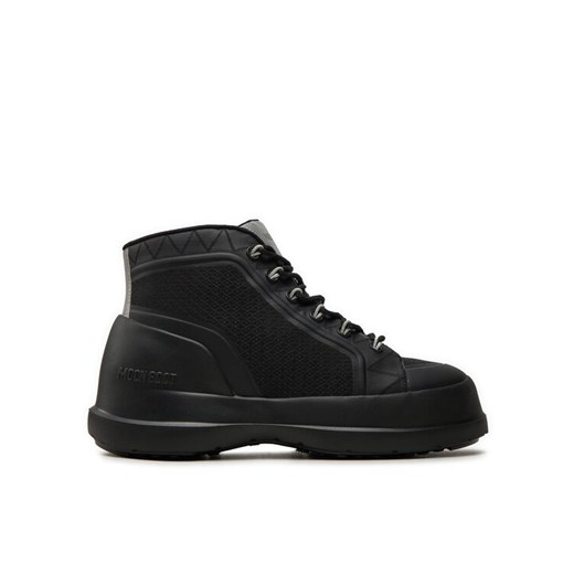Śniegowce Moon Boot Luna Trek Mid Nylon 80D2480080 Czarny ze sklepu eobuwie.pl w kategorii Buty zimowe męskie - zdjęcie 181303690