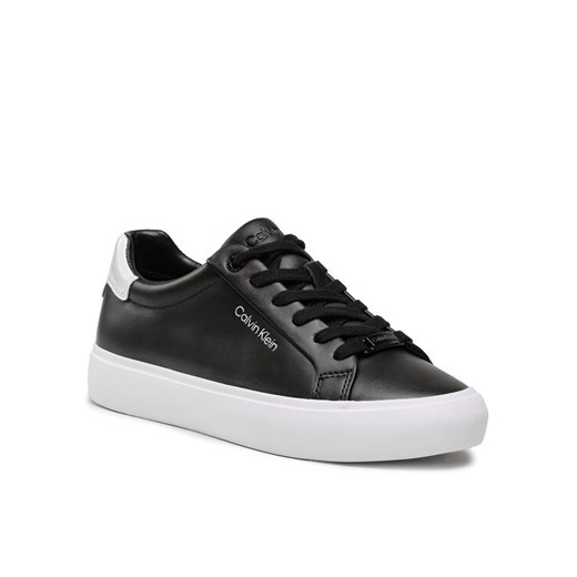 Sneakersy Calvin Klein Vulc Lace Up HW0HW01681 Czarny ze sklepu eobuwie.pl w kategorii Buty sportowe damskie - zdjęcie 181304363