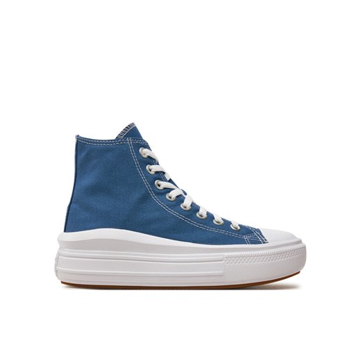 Trampki Converse Chuck Taylor All Star Move Platform A09395C Niebieski ze sklepu eobuwie.pl w kategorii Trampki damskie - zdjęcie 181305041