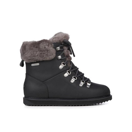 Śniegowce EMU Australia Larawag Leather W12937 Czarny ze sklepu eobuwie.pl w kategorii Śniegowce damskie - zdjęcie 181305462