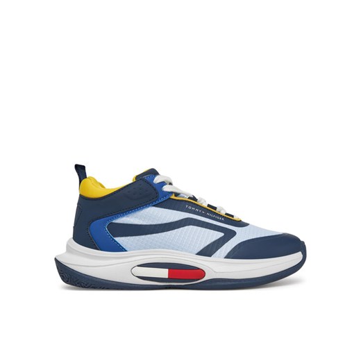 Sneakersy Tommy Hilfiger Low Cut Lace-Up T3B9-33884-1695 Granatowy ze sklepu eobuwie.pl w kategorii Buty sportowe dziecięce - zdjęcie 181306782