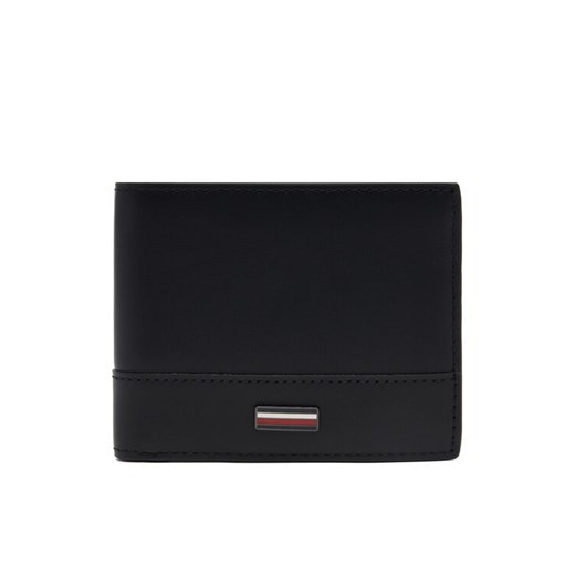 Duży Portfel Męski Tommy Hilfiger Th Corp Mini Cc Wallet AM0AM13244 Czarny ze sklepu eobuwie.pl w kategorii Portfele męskie - zdjęcie 181309063