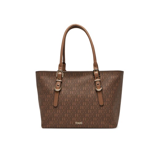 Torebka TOUS Buckles Silhouette 2002201943 Brązowy ze sklepu eobuwie.pl w kategorii Torby Shopper bag - zdjęcie 181313980