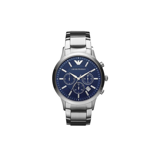 Zegarek Emporio Armani AR2448 Srebrny ze sklepu eobuwie.pl w kategorii Zegarki - zdjęcie 181315071