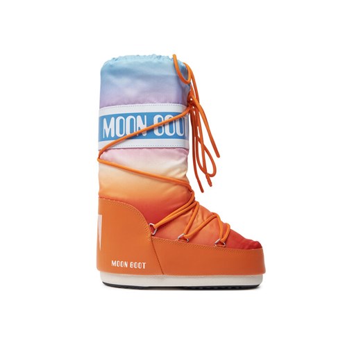 Śniegowce Moon Boot Mb Icon Sunrise 80D1402910 Pomarańczowy ze sklepu eobuwie.pl w kategorii Śniegowce damskie - zdjęcie 181320004