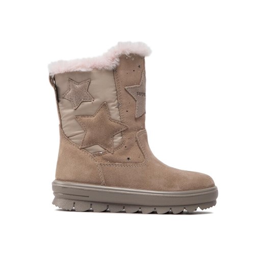 Kozaki Superfit GORE-TEX 1-000219-4000 M Beżowy ze sklepu eobuwie.pl w kategorii Buty zimowe dziecięce - zdjęcie 181320602