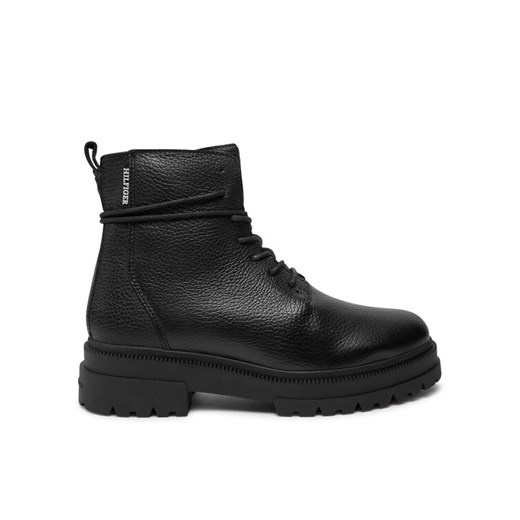 Kozaki Tommy Hilfiger Th Chunky Tl Lace Up Boot FM0FM05270 Czarny ze sklepu eobuwie.pl w kategorii Buty zimowe męskie - zdjęcie 181326922