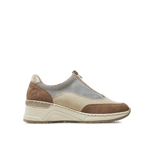 Sneakersy Rieker N4357-60 Beżowy ze sklepu eobuwie.pl w kategorii Półbuty damskie - zdjęcie 181331151